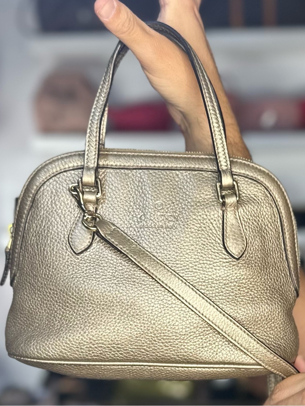 Gucci Metallic 2 Way Bag
